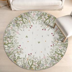 Artoid Mode Alfombra de primavera con hierbas antiguas, flo…