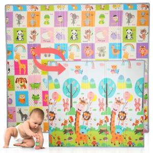 LITTLE BLISS,Alfombra Bebe Acolchada Plegable. 200x180cm, 1…