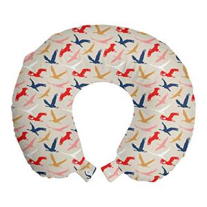 ABAKUHAUS Aves Cojín de Viaje para Soporte de Cuello, pelíc…