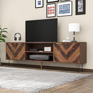 LERFAN Mueble de TV elegante y moderno banco de TV de mader…