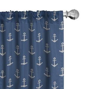 ABAKUHAUS Ancla Juego de 2 Paños Cortinas, Nordic Winter Hi…