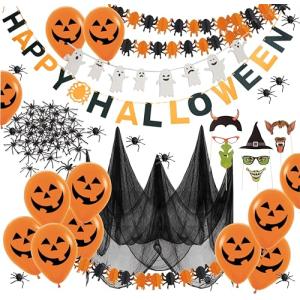 Juego de decoración de terror para Halloween con más de 30…