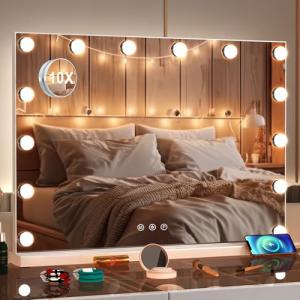 Puselo Espejo Maquillaje Hollywood con Luz, LED-Regulable y…
