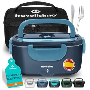 TRAVELISIMO Fiambrera Electrica Comida Trabajo 80W Taper El…