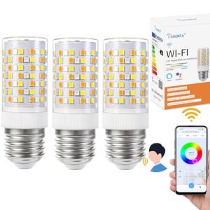 Bombilla inteligente WiFi E27 RGB Led, cambio de color con…