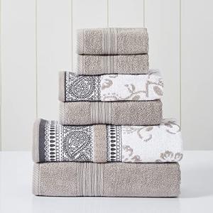 Modern Threads Juego de 6 Piezas: 2 Toallas de Baño, 2 de M…
