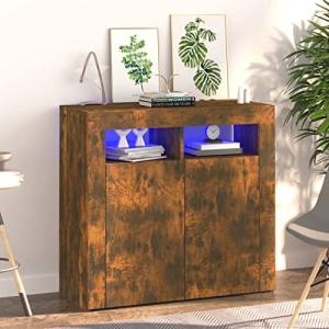 MOONAIRY Aparador con Luces LED, Mueble Salon, Aparadores p…