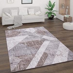 Paco Home Alfombra Salón Pelo Corto Motivo Vintage Estilo A…