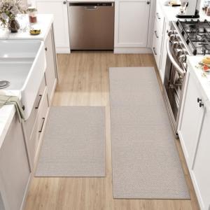 DEXI Alfombra Cocina Lavable Antideslizante, Juego de 2 Alf…