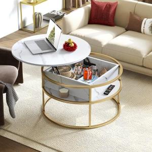 YITAHOME café Mesa de Centro con Tapa abatible, Madera de i…