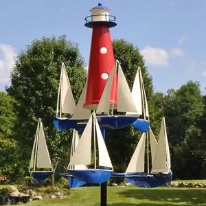 Gavigain Velero Molinos de Viento,Metal Colores Brillantes…