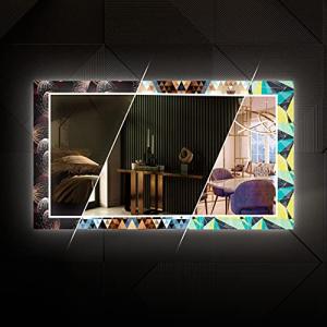 A ARTFORMA 70x60 cm Espejo con LED Iluminación Moderno para…