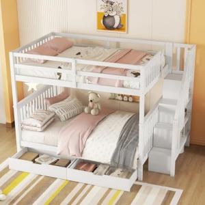 YESGIGA Litera, Estante de escalera, equipado con cama nido…