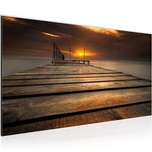 Runa Art Tabla decoración de la pared Sunset - 100 x 40 cm…