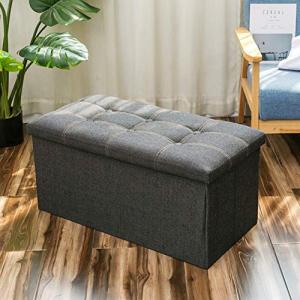 QHLMLL Puf de Almacenamiento en Forma de Cubo, reposapiés P…