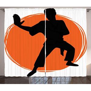 ABAKUHAUS Kung fu Cortinas, Actitud del Karate Hombre en Un…