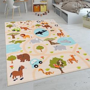Paco Home Alfombras Infantiles Juego Pelo Corto Coloridas D…
