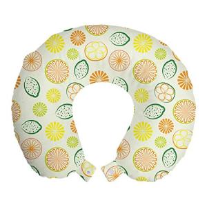 ABAKUHAUS Vistoso Cojín de Viaje para Soporte de Cuello, Di…