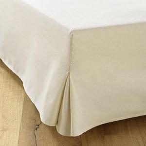 Cubre Canape 140x200 Crudo - 4 Faldas de 30 cm para Cama de…
