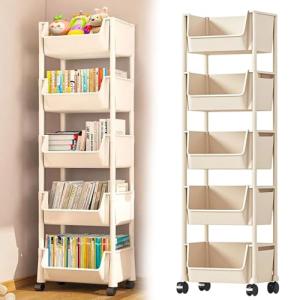 FGXY Carro De Almacenamiento De 4 Niveles, Carrito con Rued…