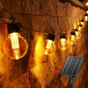 BrizLabs Guirnaldas Luces Exterior Solar, 12.6M 25 LED G40…