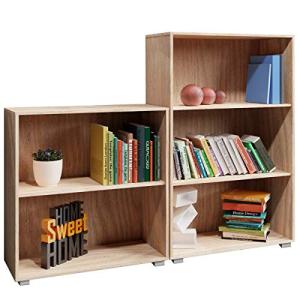 CASARIA® Estantería Librería Vela MDF 2 3 Compartimentos de…