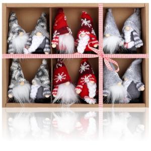 COM-FOUR® 12x gnomos Colgantes Premium para árboles de Navi…