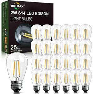 BRIMAX 25 Pezzi Bombillas LED E27 para Cadenas de Luces de…