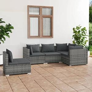 MOONAIRY Set de Muebles de jardín 5 pzas, Muebles Jardin Ex…