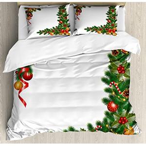 ABAKUHAUS Navidad Funda Nórdica, Objetos de árboles, Decora…