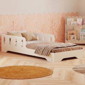 smartwood Cama Montessori 90x190 Blanc - Cama Infantil de M…