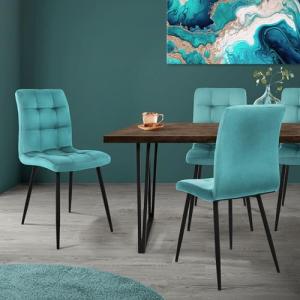 ML-Design Set de 4x Sillas de Comedor con Respaldo Asiento…