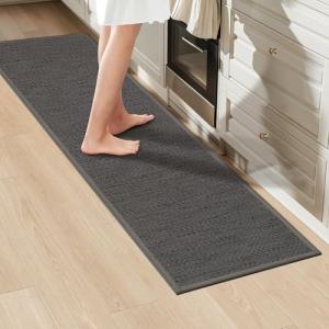 LEKEEPGO Alfombra Cocina Lavable Antideslizante 43x150cm, A…