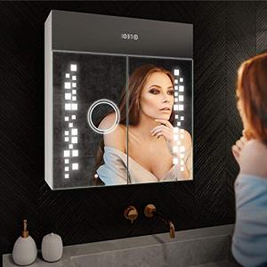 A ARTFORMA Armario de Baño con Espejo e Iluminado LED con 2…