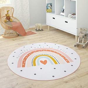 Paco Home Alfombra Infantil Redonda Chicas Chicos Estrellas…