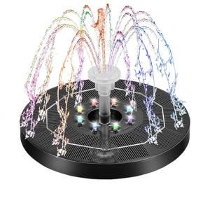 Fuente Solar Jardin Exterior 3w Fuente Solar Flotante Con 6…