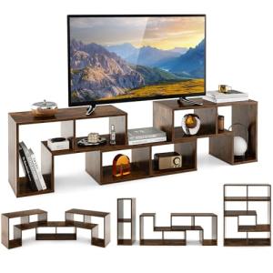 GIANTEX Mueble TV hasta 65 Pulgadas Multifuncional con Esta…