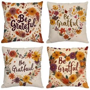 Otoño Cojines Exterior Impermeable Lino Fundas Cojines 80x8…