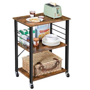VASAGLE Estantería de Cocina con Ruedas, Carrito de Servici…