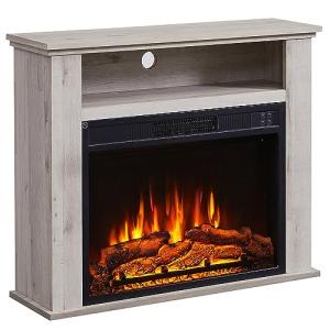 BALDERIA Chimenea eléctrica de pie Frida | con Compartiment…