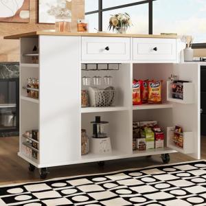 Isla de cocina con separadores extraíbles, armario de cocin…