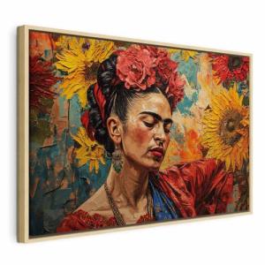 murando - Cuadro con Marco Natural Frida 60x40 cm 1 Pieza -…