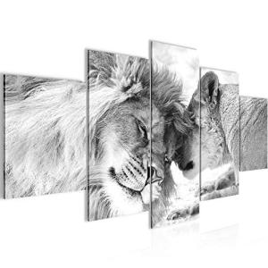 Runa Art Leones Amor Cuadro Lienzo no Tejido 5 Piezas Leone…