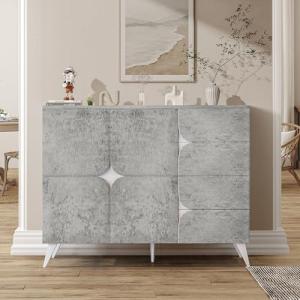 Wyibwy Moderno aparador de cocina con 4 cajones y 4 puertas…