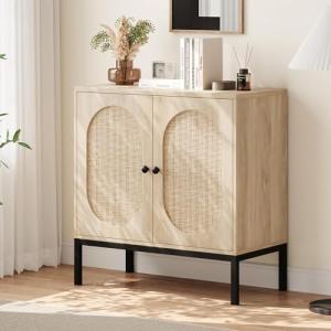 OPULENTHOME Aparador para salón, buffet de madera, cómoda c…