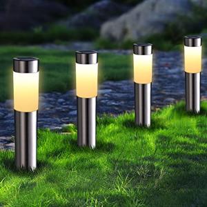 Joomer Luces Solares LED Exterior Jardin, 4 PZ Luces Solare…