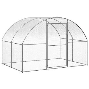 ARKEM Gallinero de Exterior de Acero galvanizado 3x2x2 m Pa…