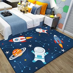 Alfombra para Niños Universe Planet Astronaut Alfombra de S…