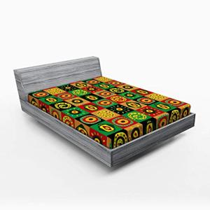 ABAKUHAUS Africano Sábana Elastizada, Trippy, Suave Tela De…