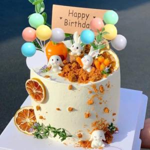 Amacoam Decoración Tarta Mini Figuras Conejito Pascua Cupca…